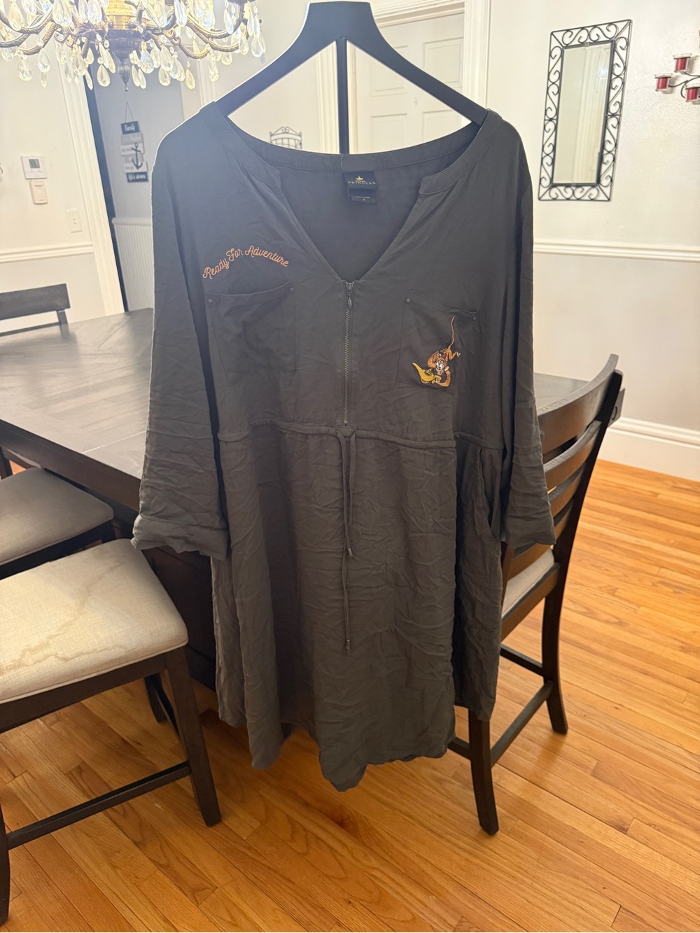 🐒 Disney Magic! Torrid Aladdin Abu Zip Front Challis Shirt Dress 🕌